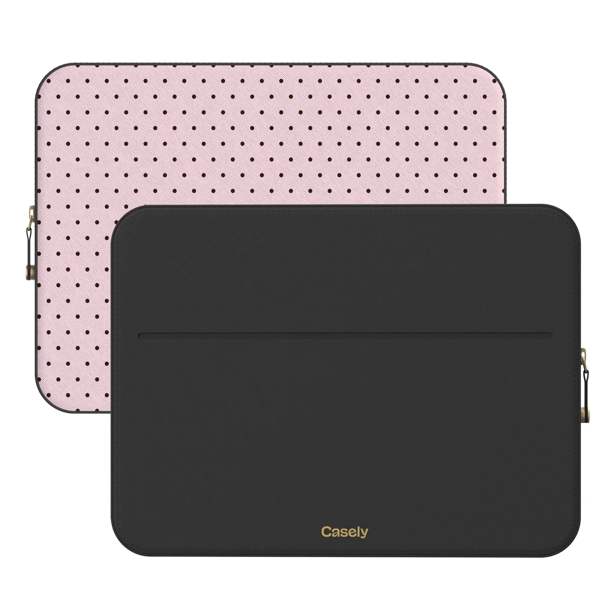 On the Dot | Pink Polka Dot Laptop Case - Image 2