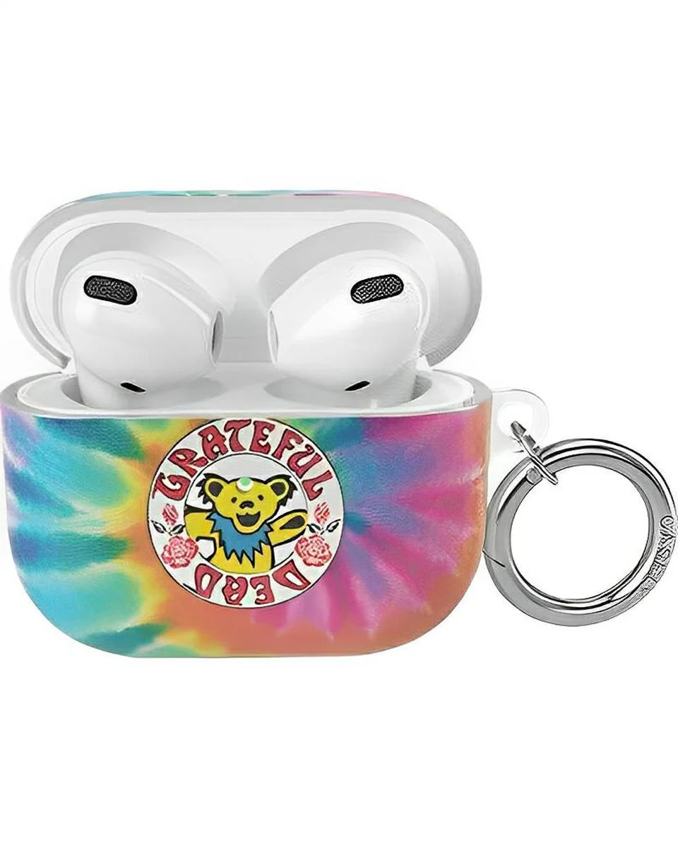 On Tour | Grateful Dead Tie Dye Sticker AirPods Case - Image 3