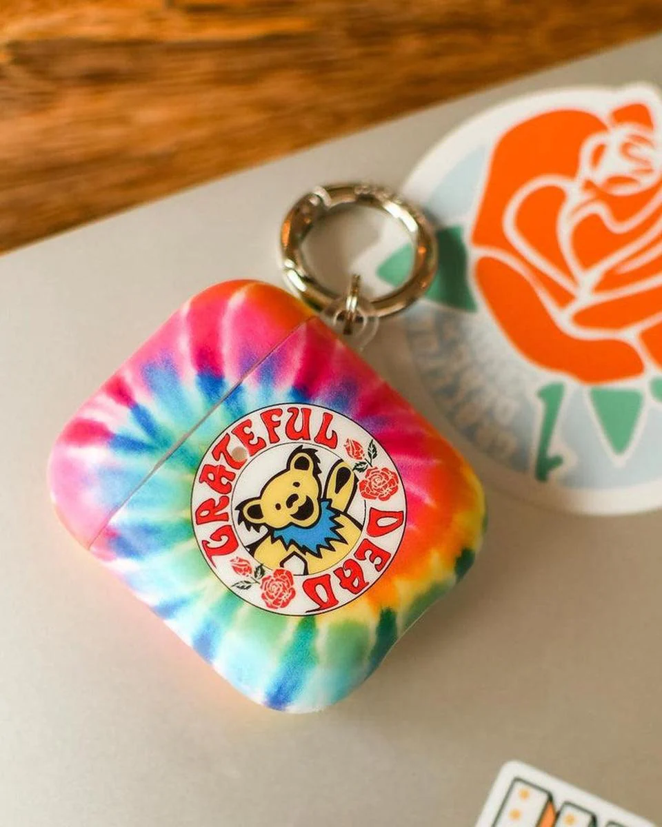 On Tour | Grateful Dead Tie Dye Sticker AirPods Case - Image 8