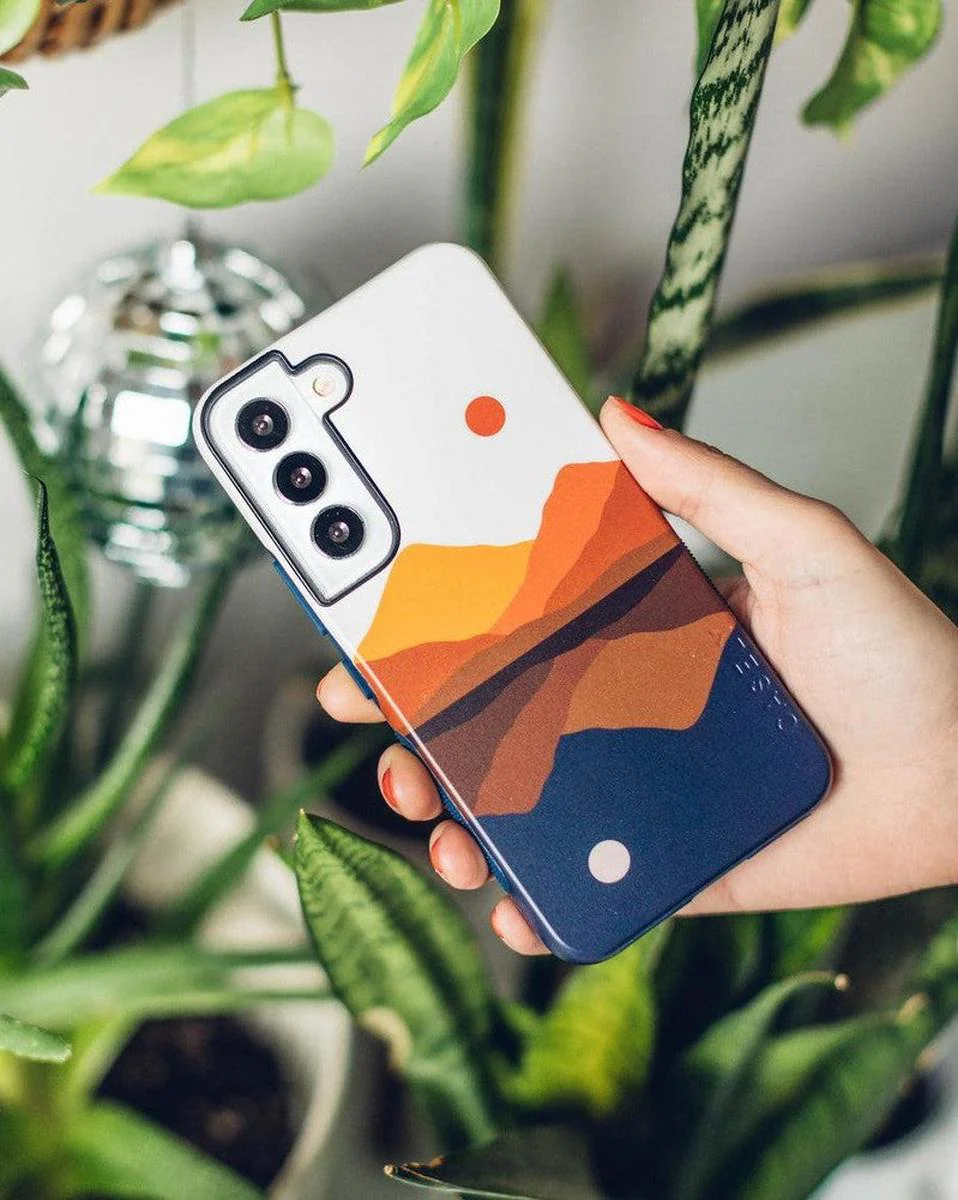 Opposites Attract | Day & Night Colorblock Mountains Samsung Case - Image 16