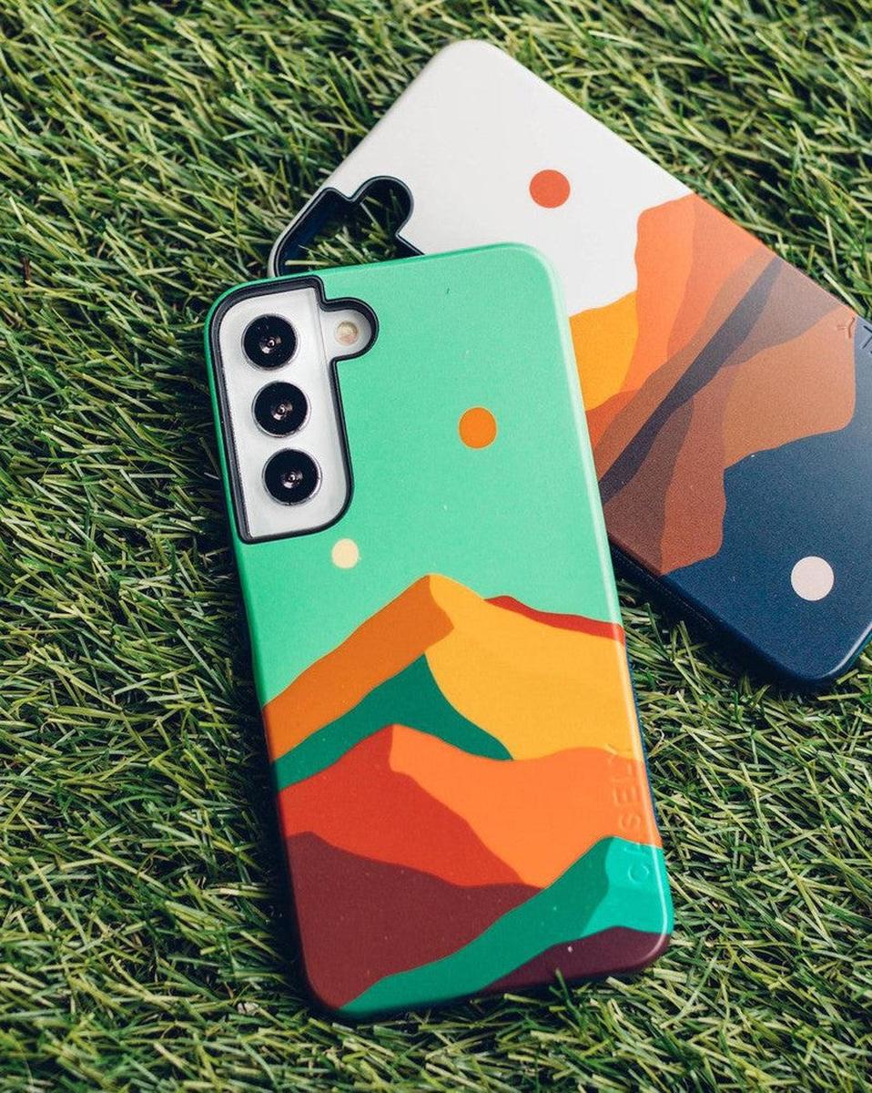Opposites Attract | Day & Night Colorblock Mountains Samsung Case - Image 17