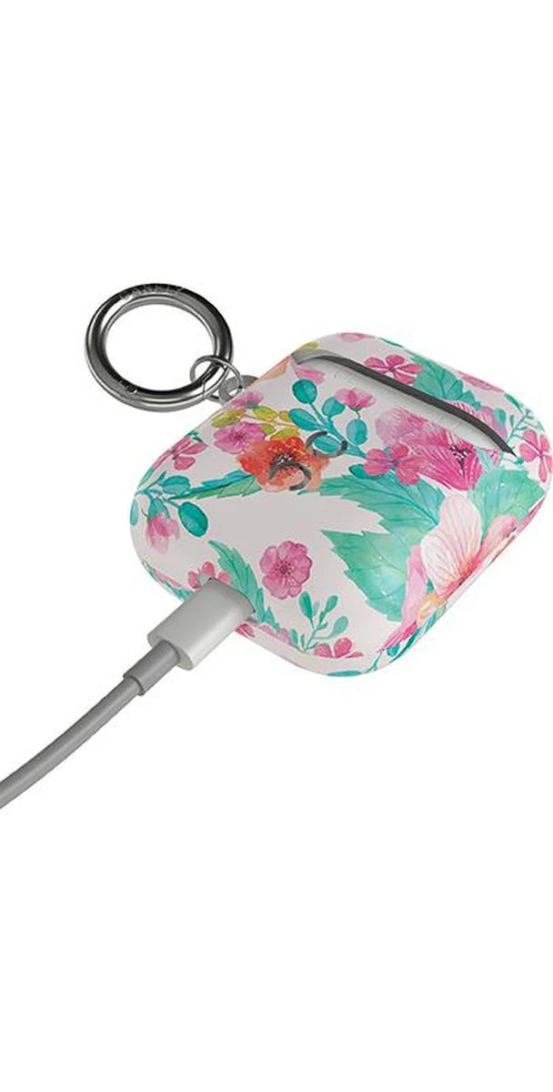 Out and About | Light Pink Floral AirPods Case - Image 2