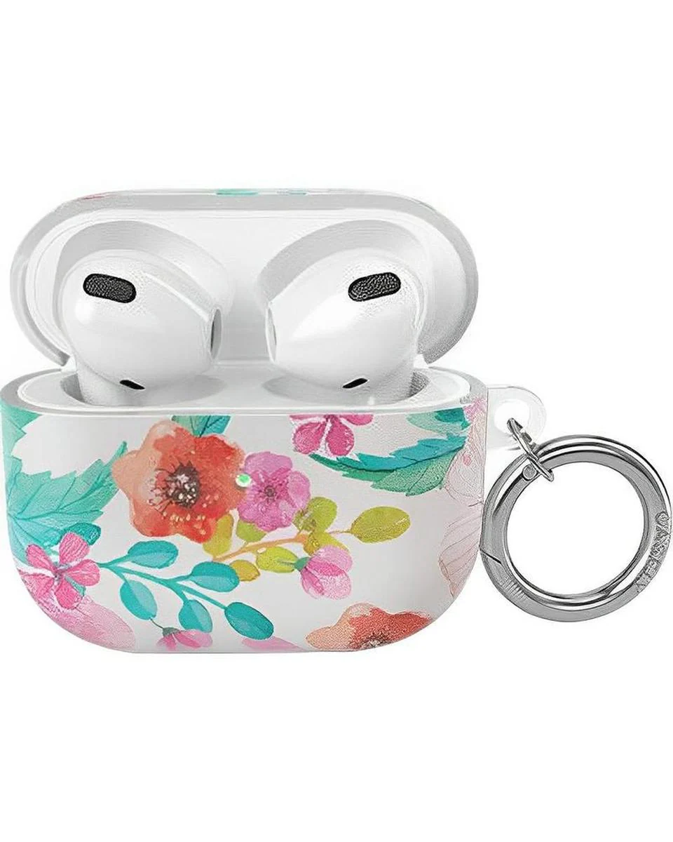 Out and About | Light Pink Floral AirPods Case - Image 3