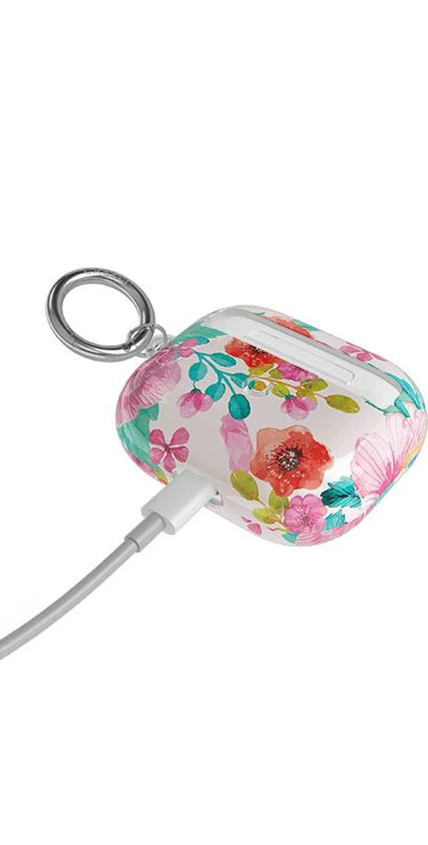 Out and About | Light Pink Floral AirPods Case - Image 4