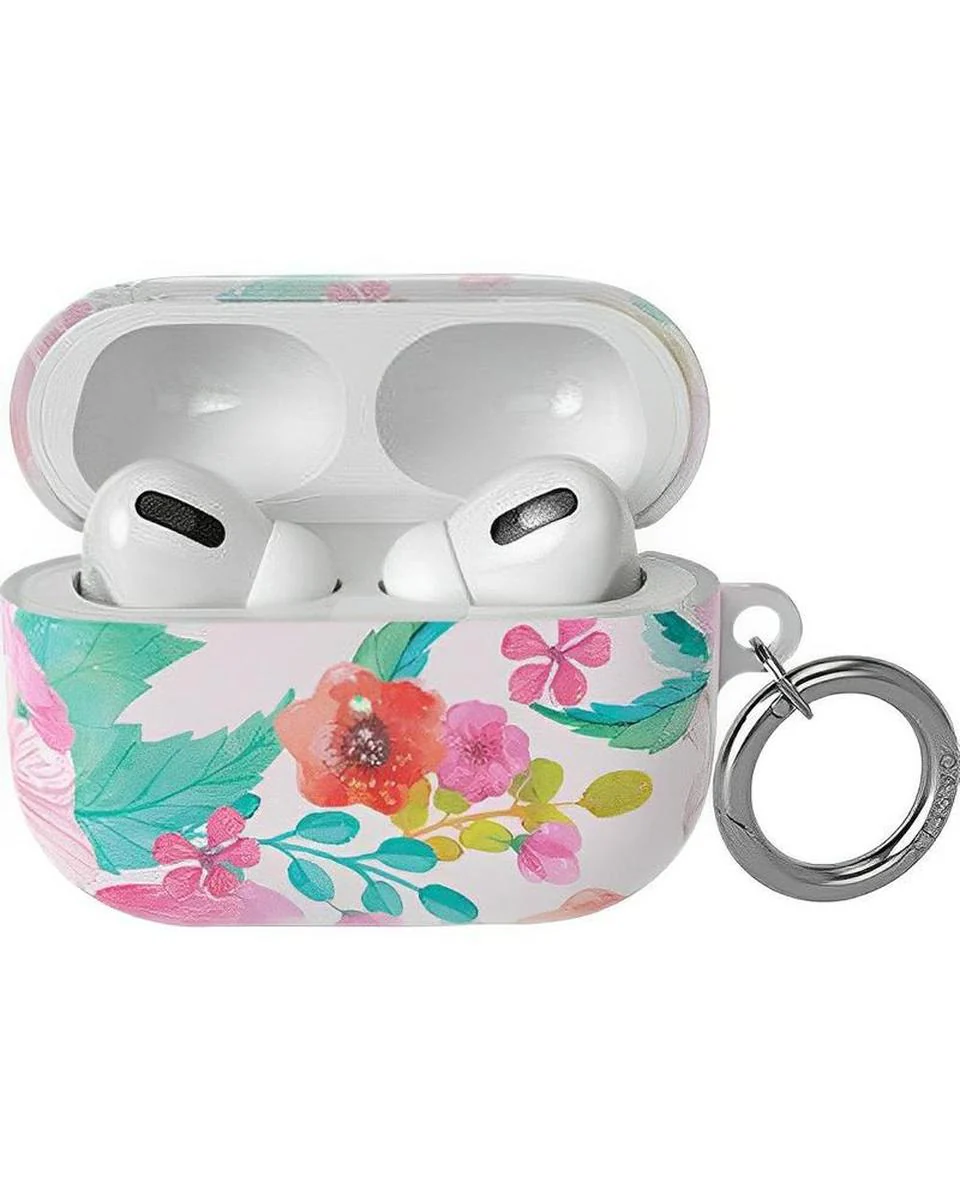 Out and About | Light Pink Floral AirPods Case - Image 5