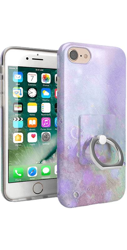 Over the Moon | Pastel Marble Moon Phone Ring - Image 2