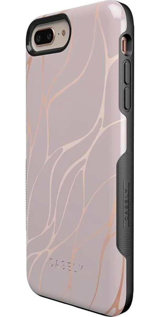 Midnight Ride | Pink and Gold Metallic Waves Case - Image 18
