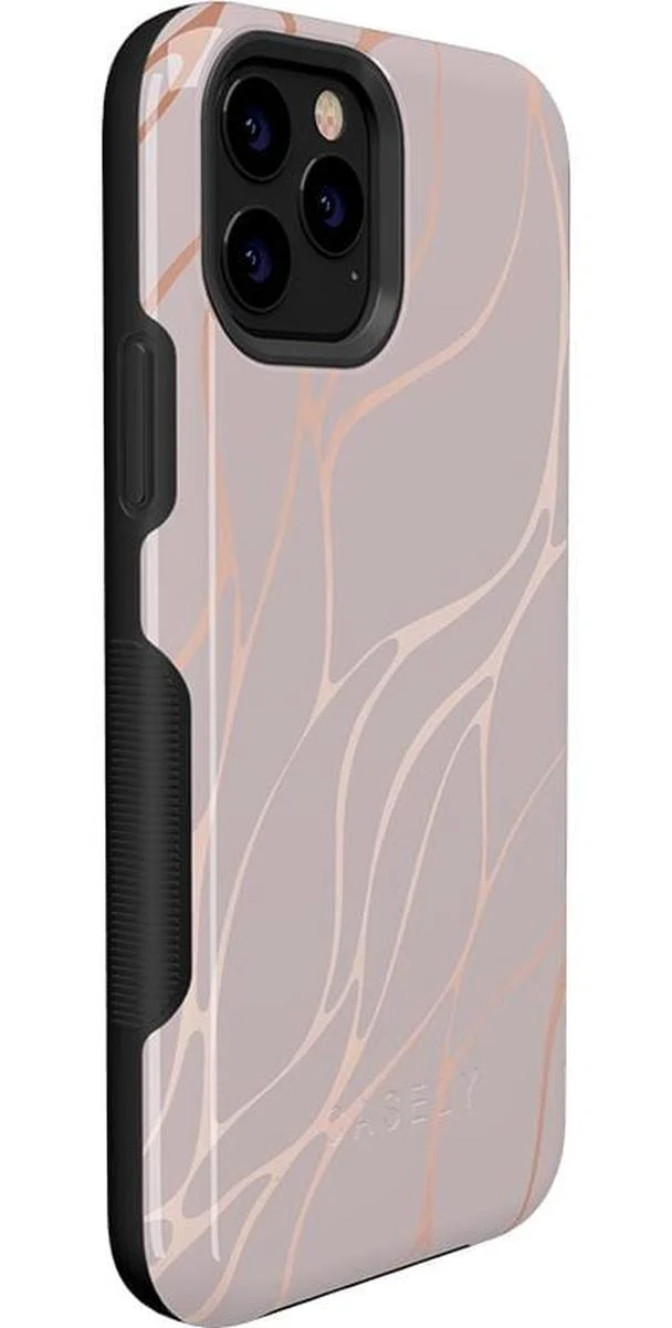 Midnight Ride | Pink and Gold Metallic Waves Case - Image 24