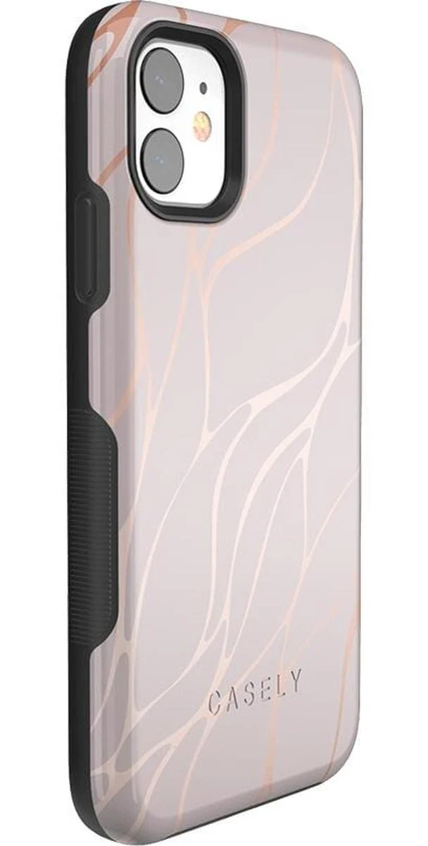 Midnight Ride | Pink and Gold Metallic Waves Case - Image 27