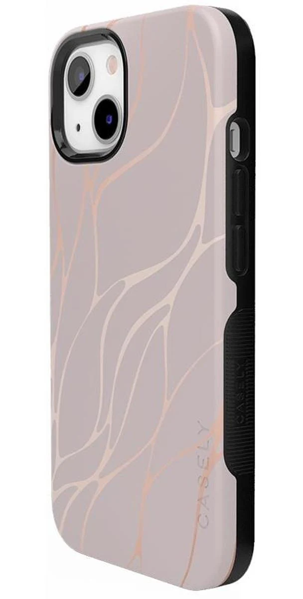 Midnight Ride | Pink and Gold Metallic Waves Case - Image 36