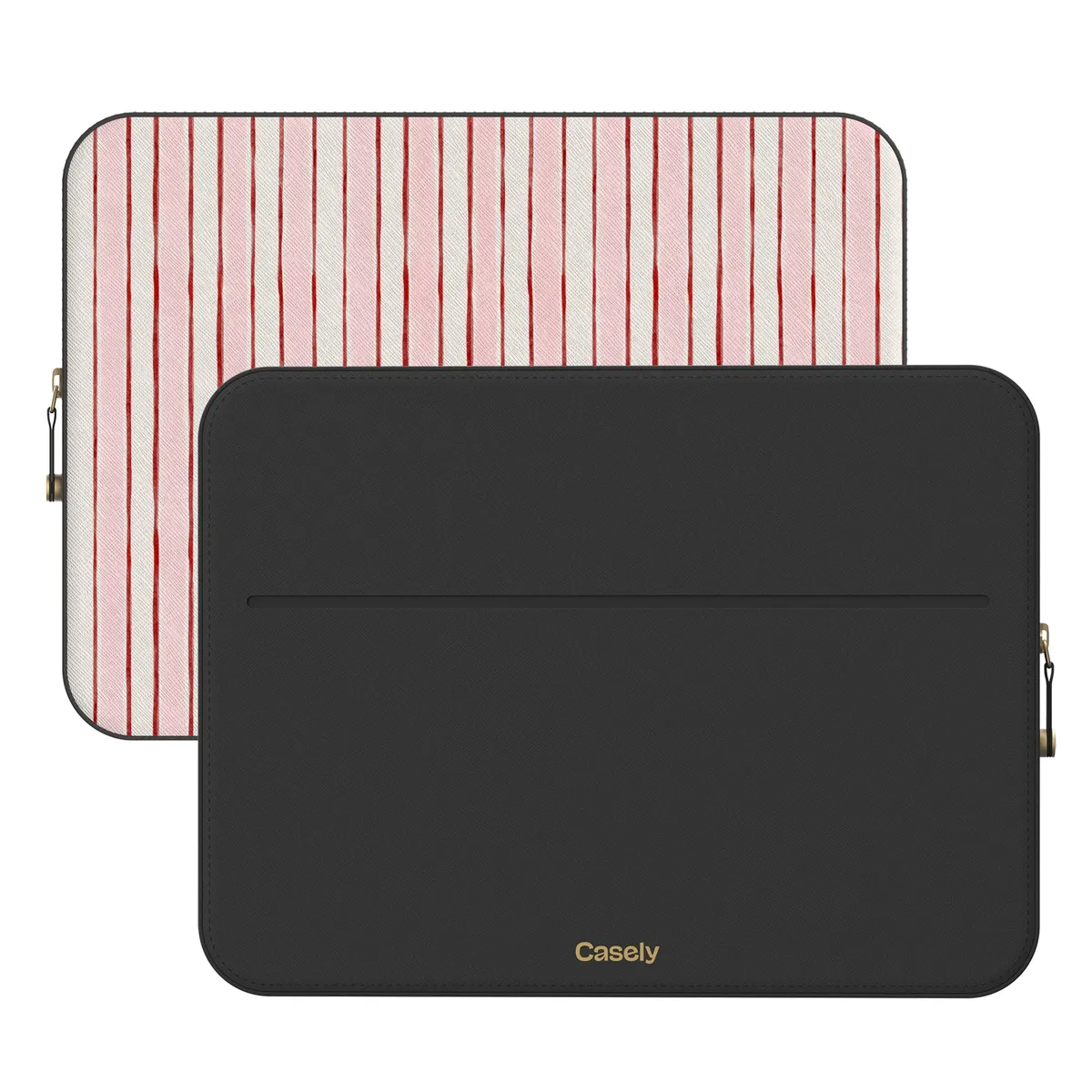 Pretty in Pastel | Blush Stripes Laptop Case - Image 12