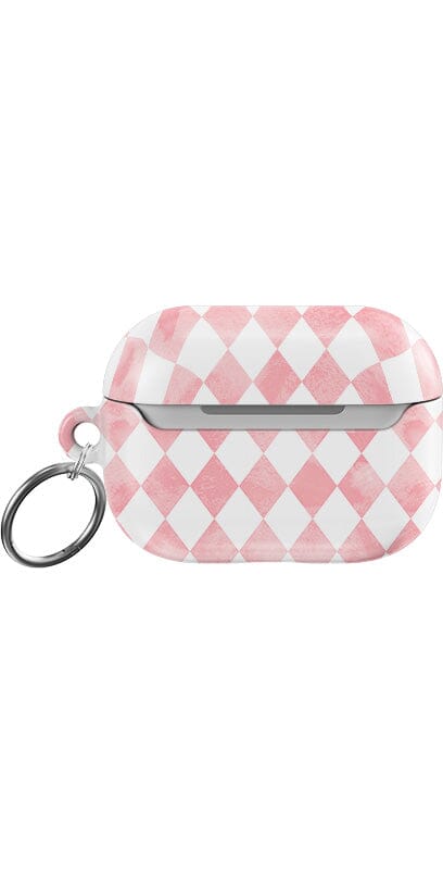 Queen of Diamonds | Pink Watercolor AirPods Case - Image 8