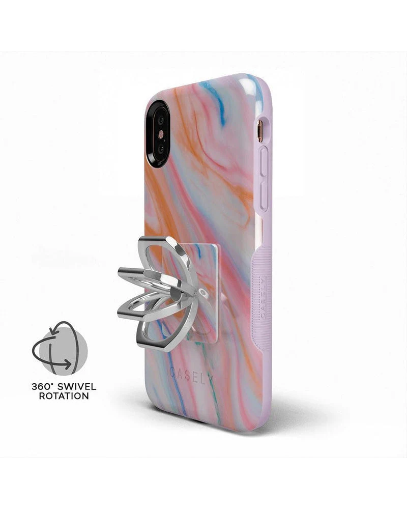 You're a Gem | Rainbow Marble Swirl Phone Ring - Image 5