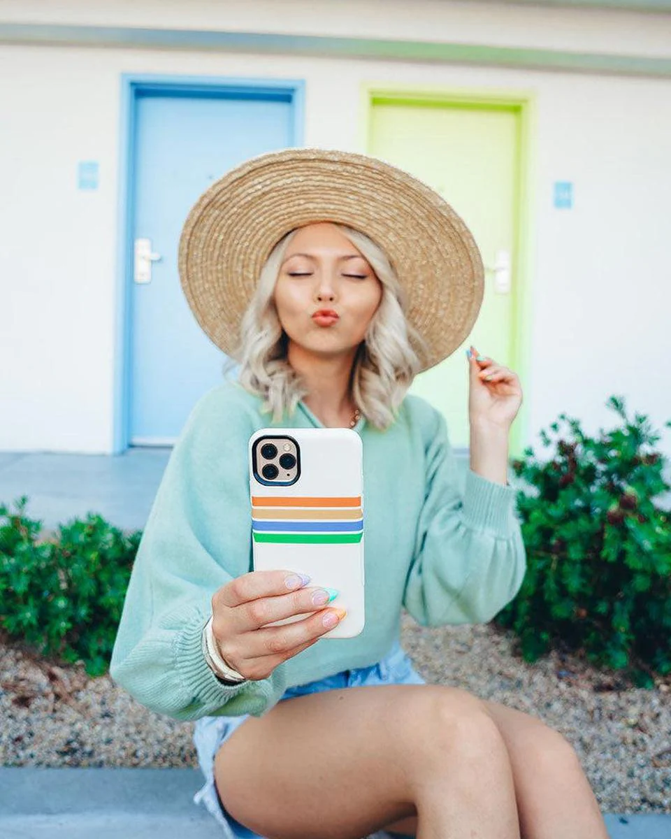 Totally Groovy | Rainbow Stripes Color Block Case - Image 75