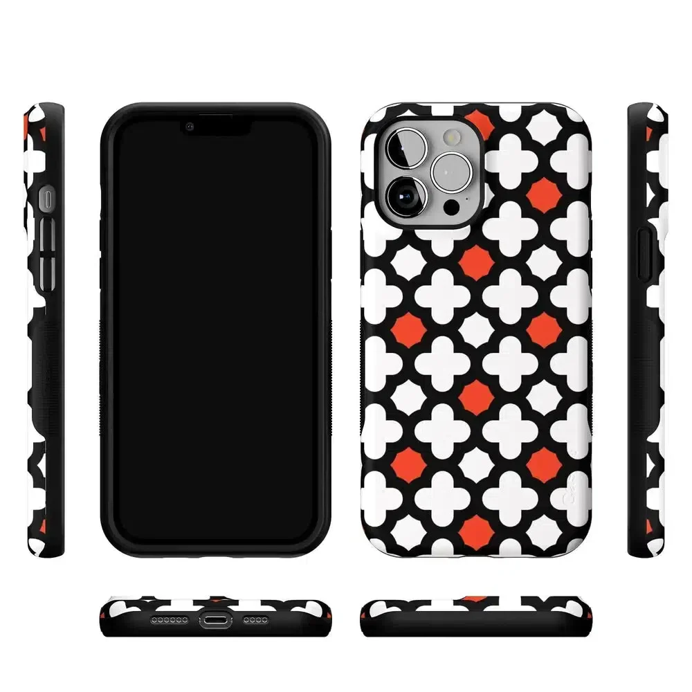 Red Lattice Tile | High Contrast Design Case - Image 111