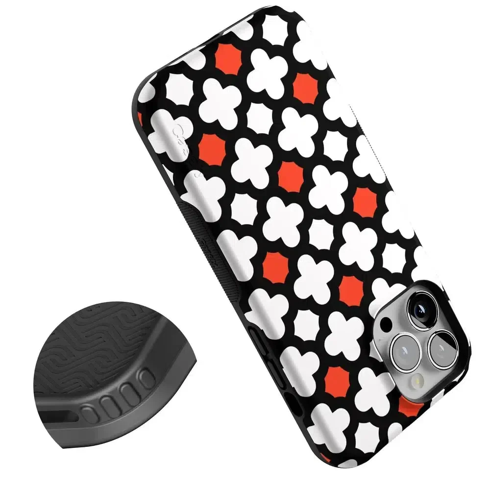 Red Lattice Tile | High Contrast Design Case - Image 112