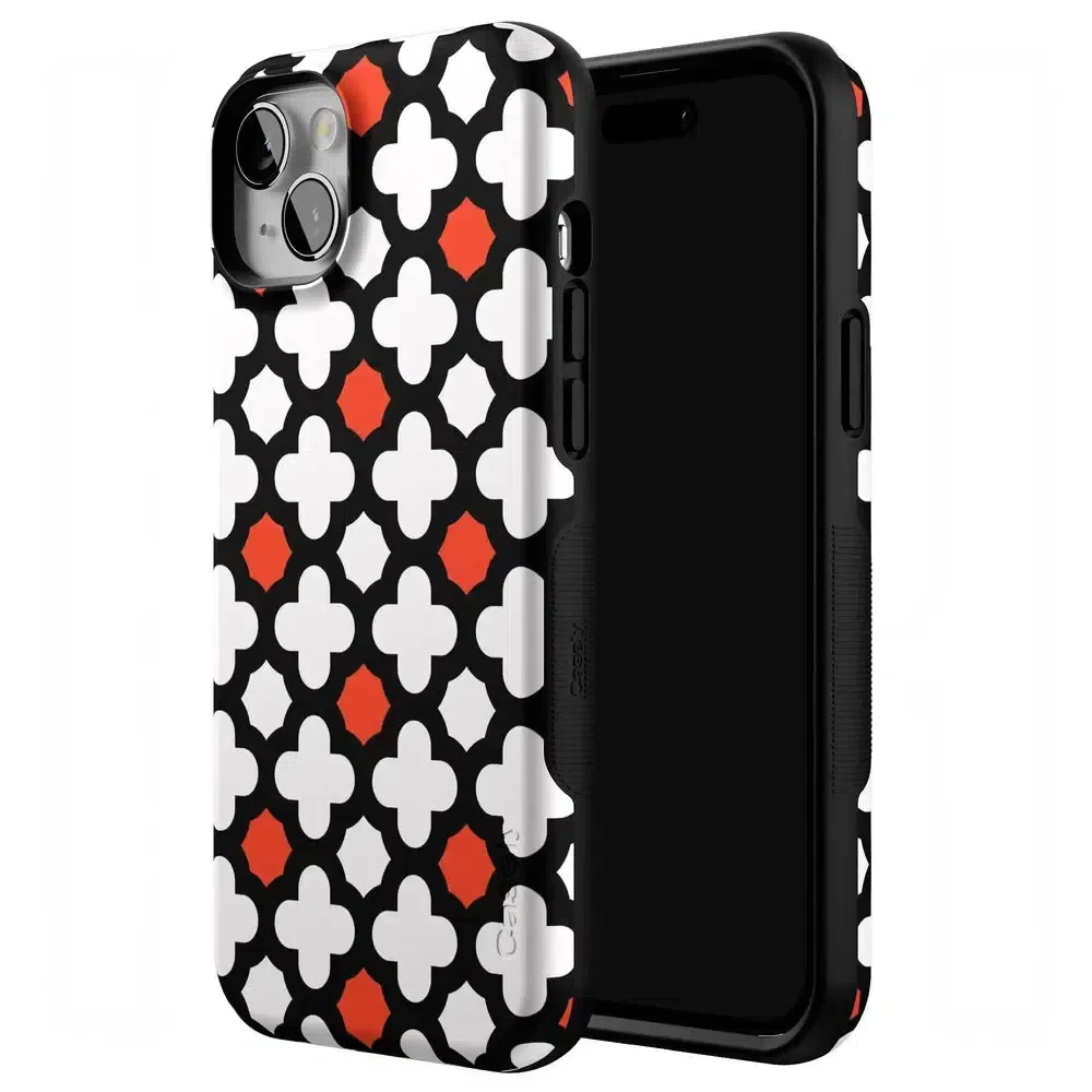 Red Lattice Tile | High Contrast Design Case - Image 115