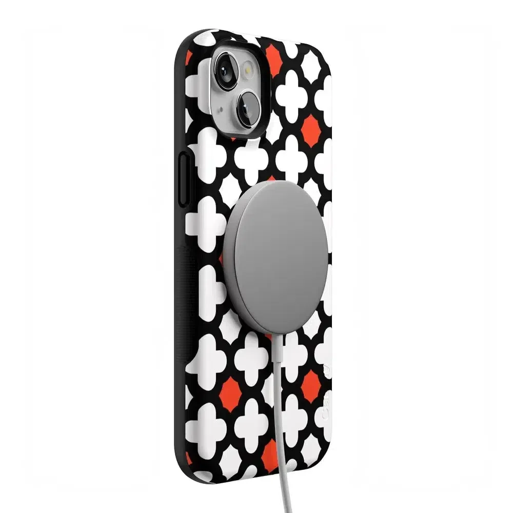 Red Lattice Tile | High Contrast Design Case - Image 117