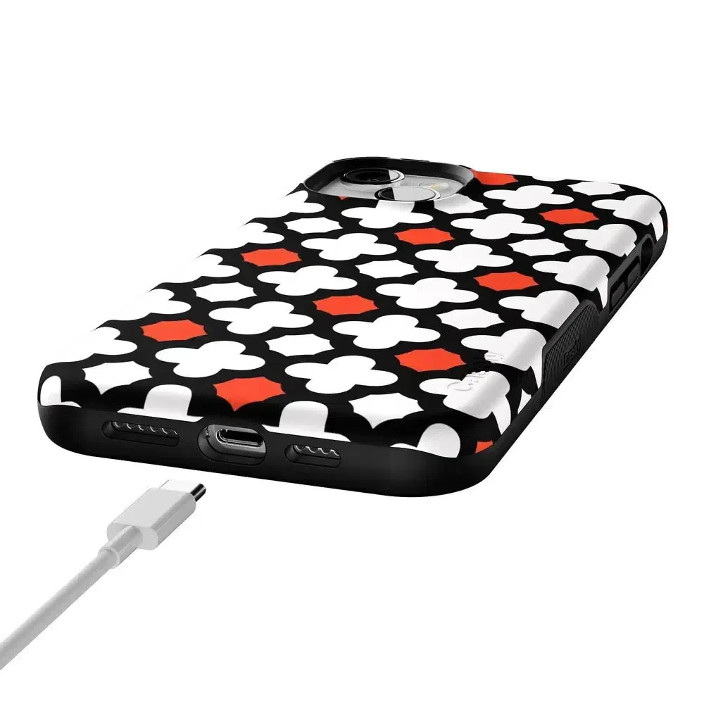 Red Lattice Tile | High Contrast Design Case - Image 119