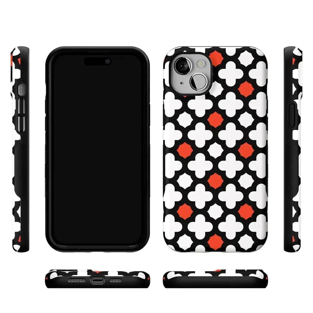 Red Lattice Tile | High Contrast Design Case - Image 121