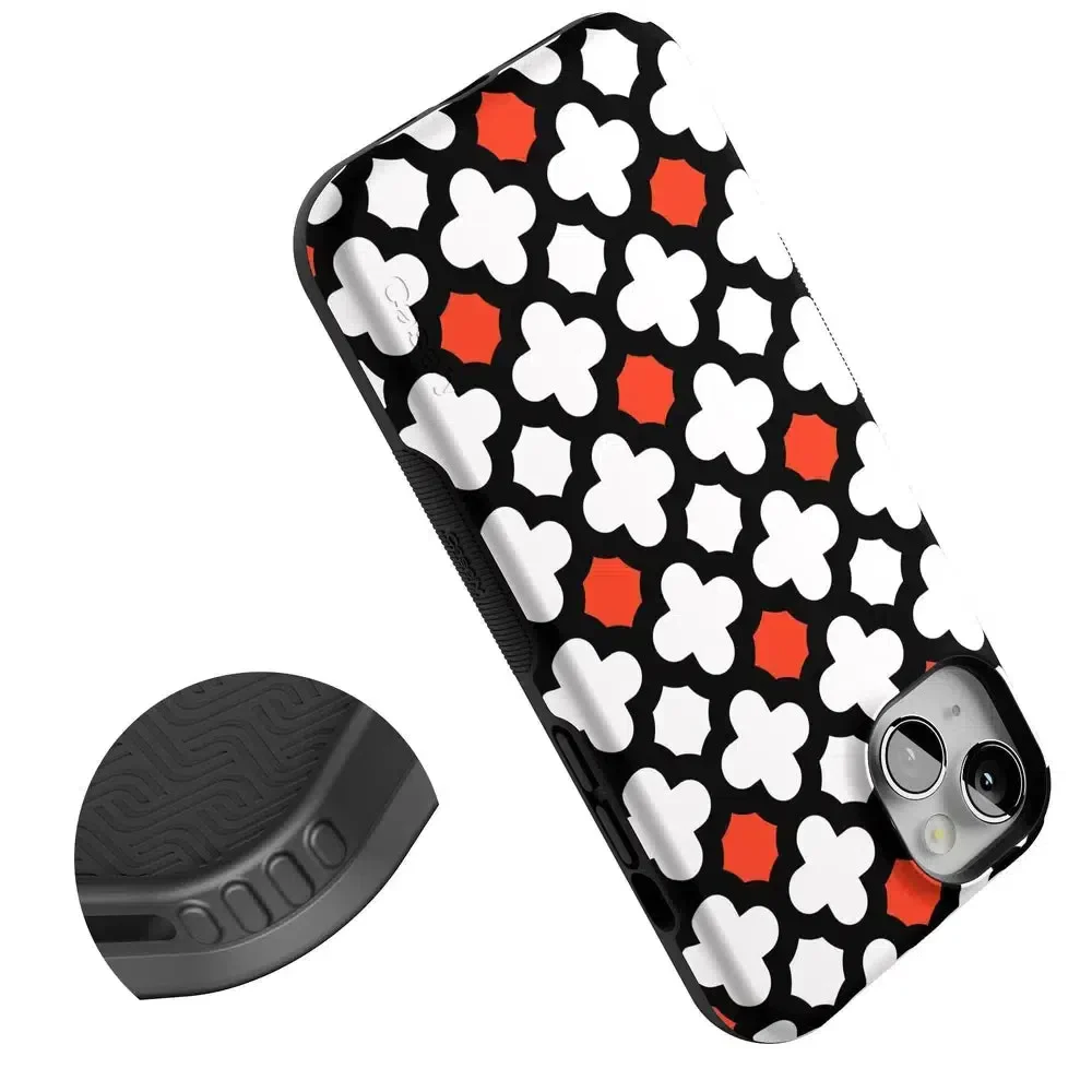 Red Lattice Tile | High Contrast Design Case - Image 122