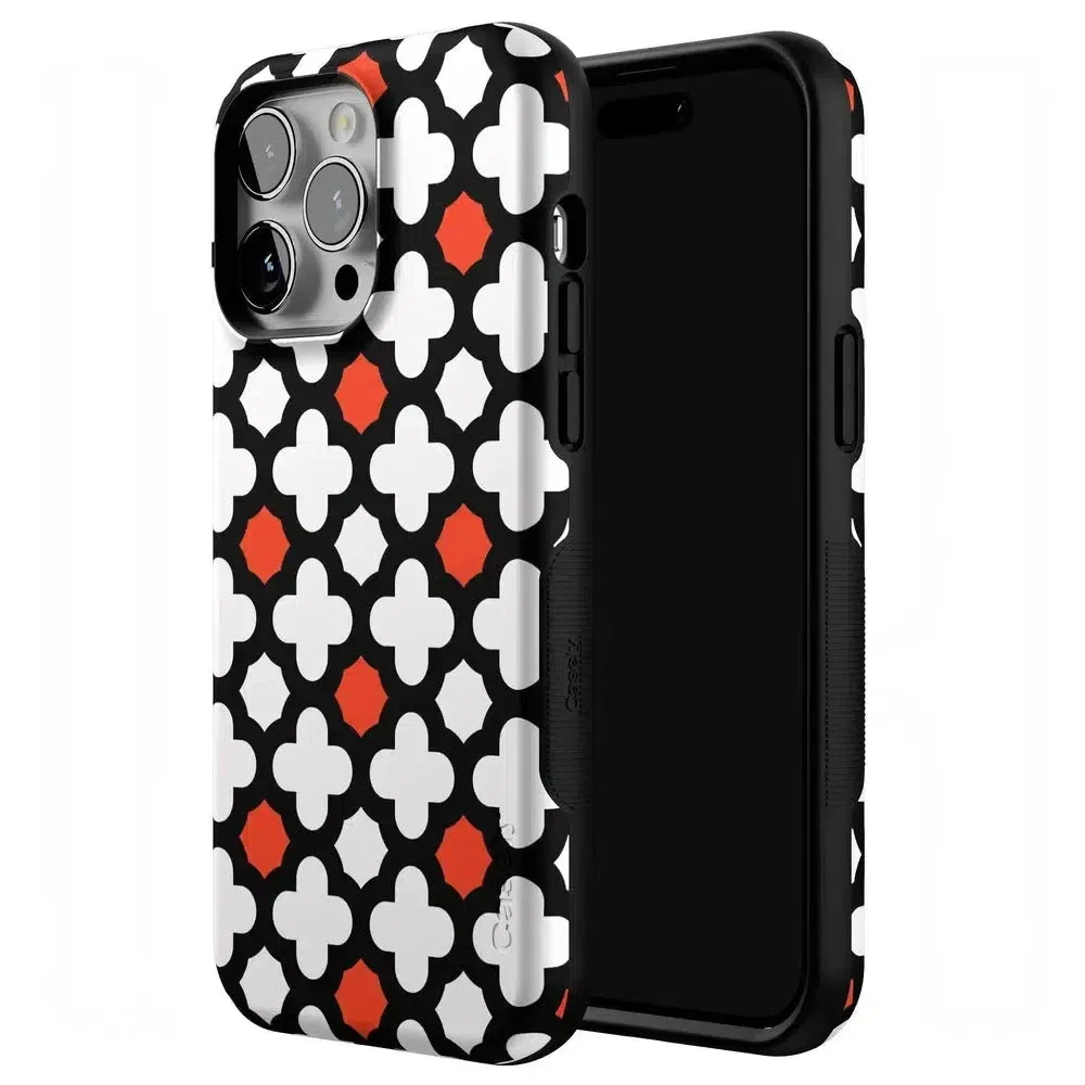 Red Lattice Tile | High Contrast Design Case - Image 125