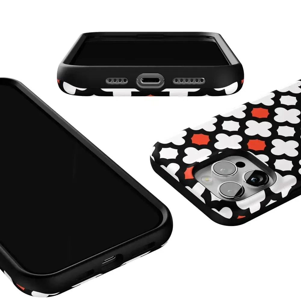 Red Lattice Tile | High Contrast Design Case - Image 130