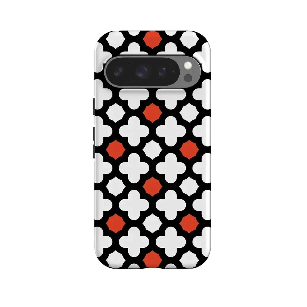 Red Lattice Tile | High Contrast Design Case - Image 140
