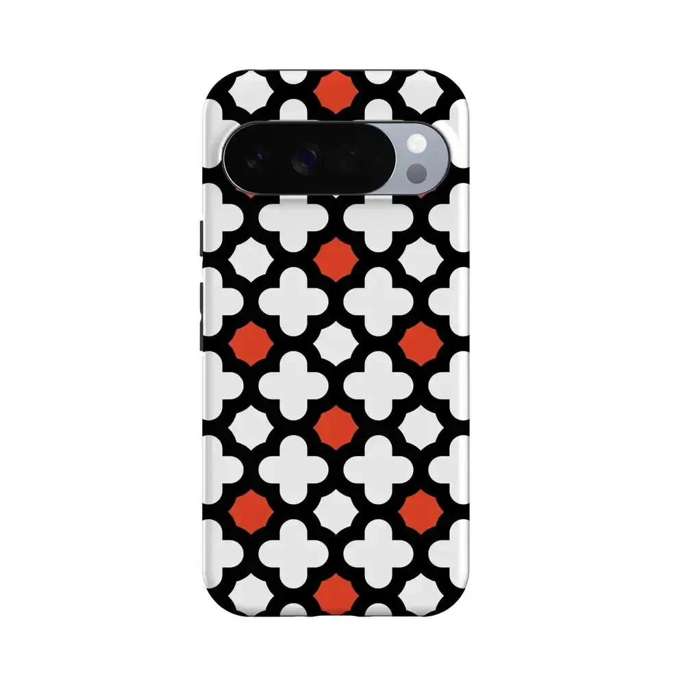 Red Lattice Tile | High Contrast Design Case - Image 141