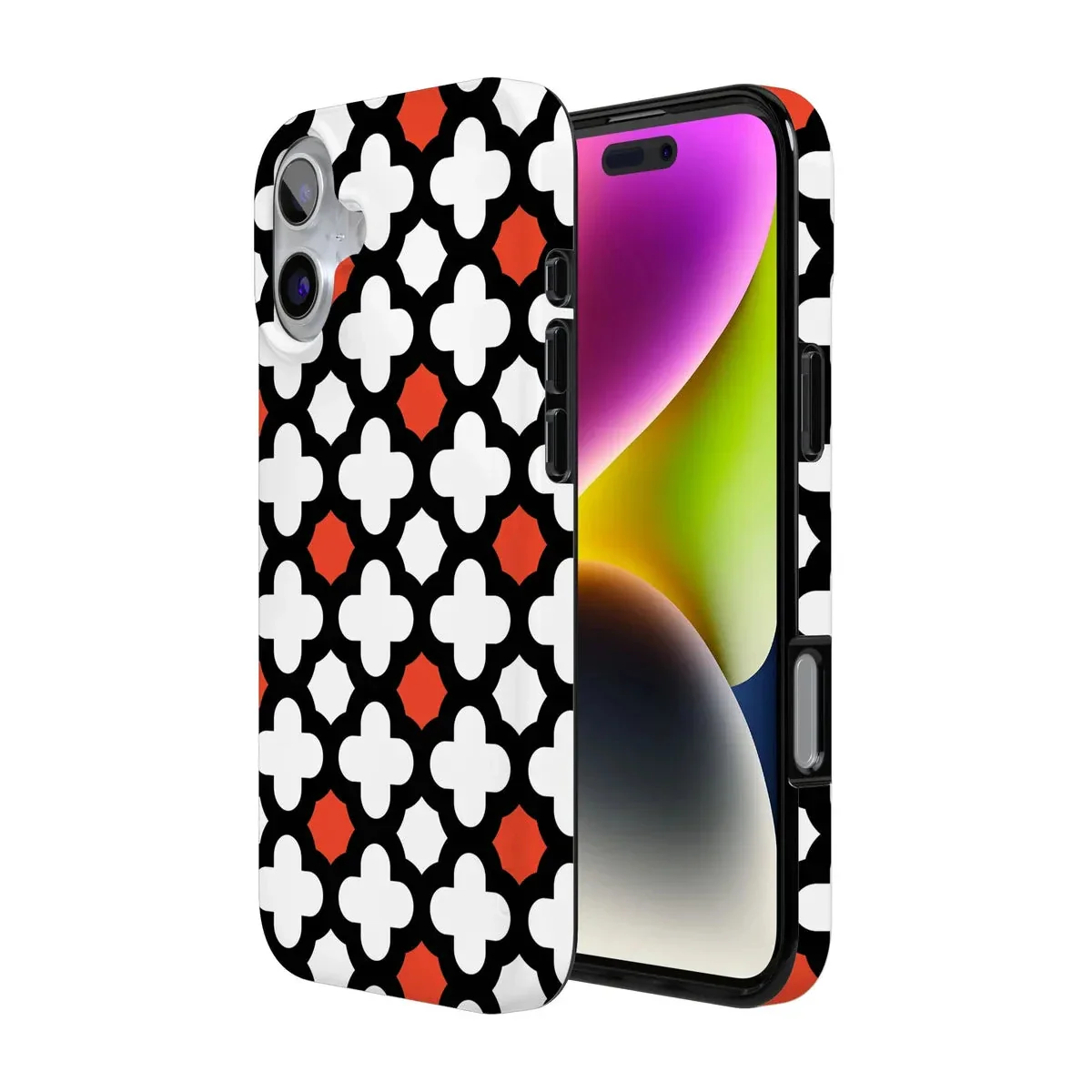 Red Lattice Tile | High Contrast Design Case - Image 143