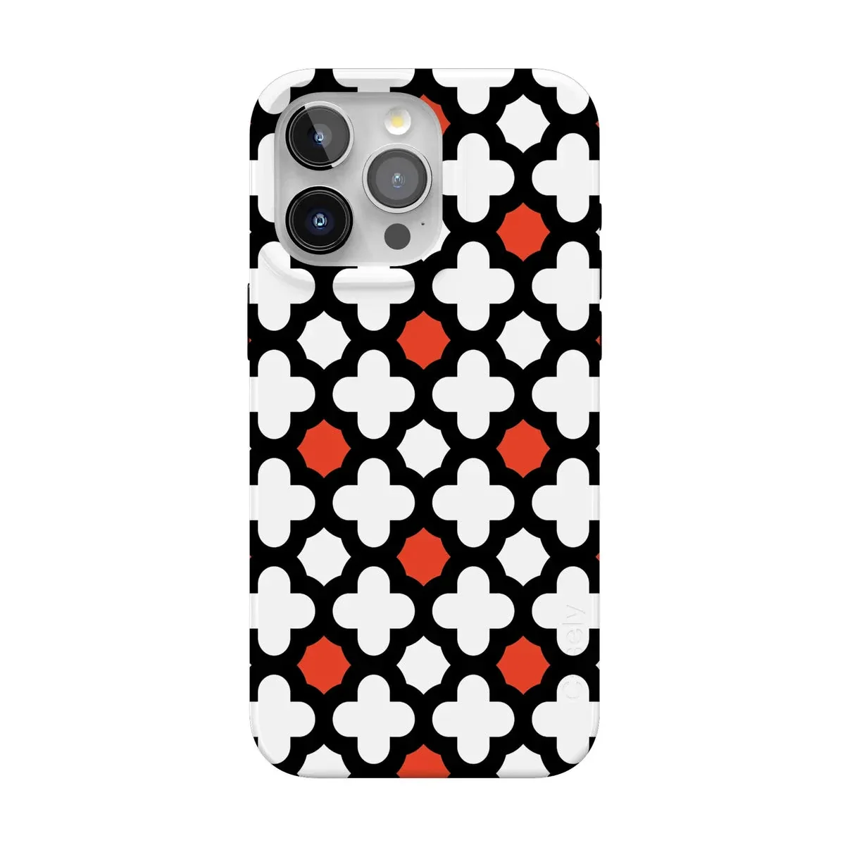 Red Lattice Tile | High Contrast Design Case - Image 152