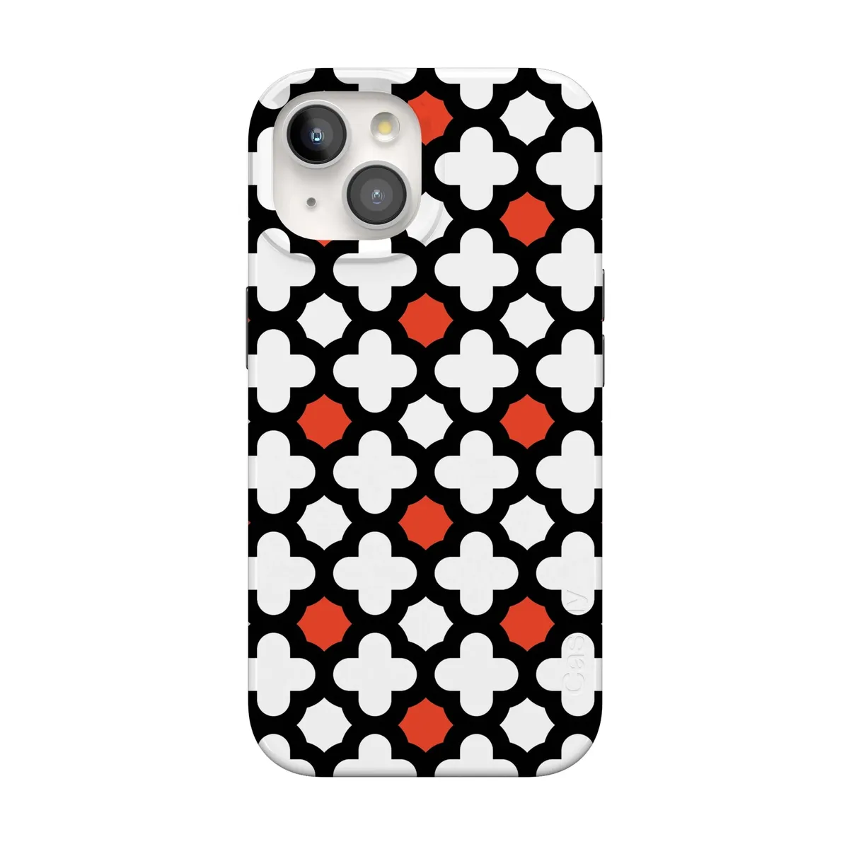 Red Lattice Tile | High Contrast Design Case - Image 157