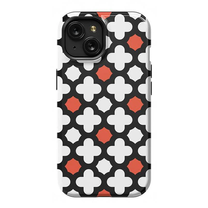 Red Lattice Tile | High Contrast Design Case - Image 2