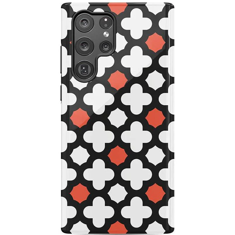 Red Lattice Tile | High Contrast Design Case - Image 25