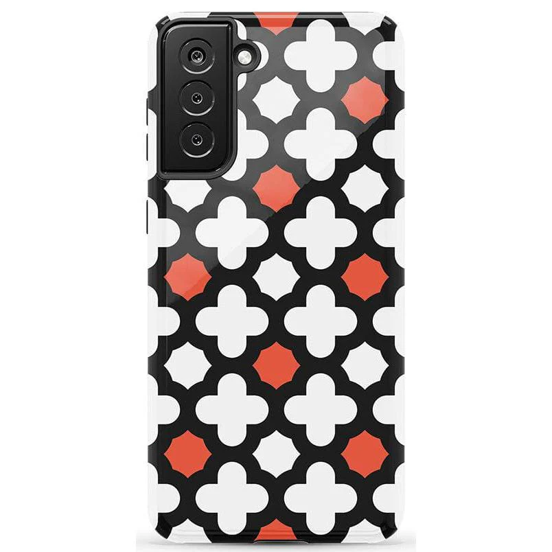 Red Lattice Tile | High Contrast Design Case - Image 29