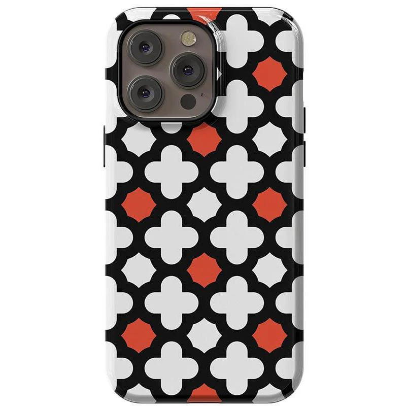 Red Lattice Tile | High Contrast Design Case - Image 3