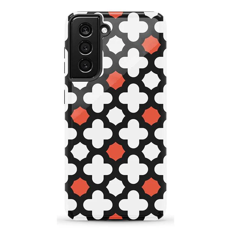 Red Lattice Tile | High Contrast Design Case - Image 30