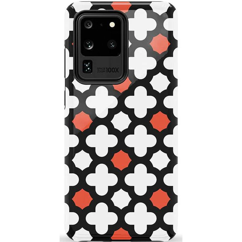 Red Lattice Tile | High Contrast Design Case - Image 31