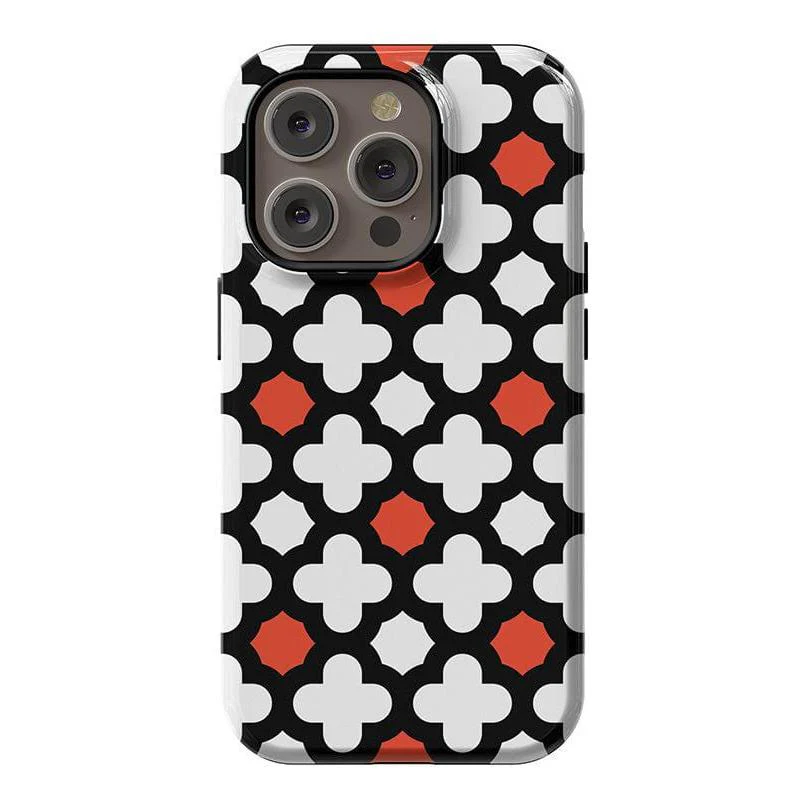 Red Lattice Tile | High Contrast Design Case - Image 4