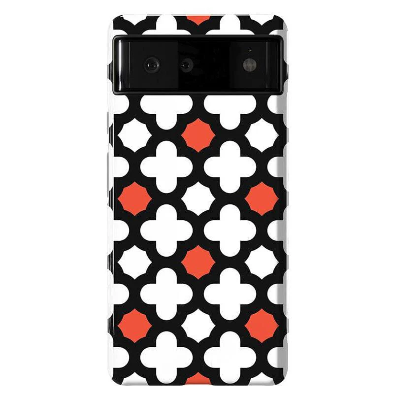 Red Lattice Tile | High Contrast Design Case - Image 42
