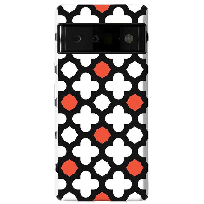 Red Lattice Tile | High Contrast Design Case - Image 43