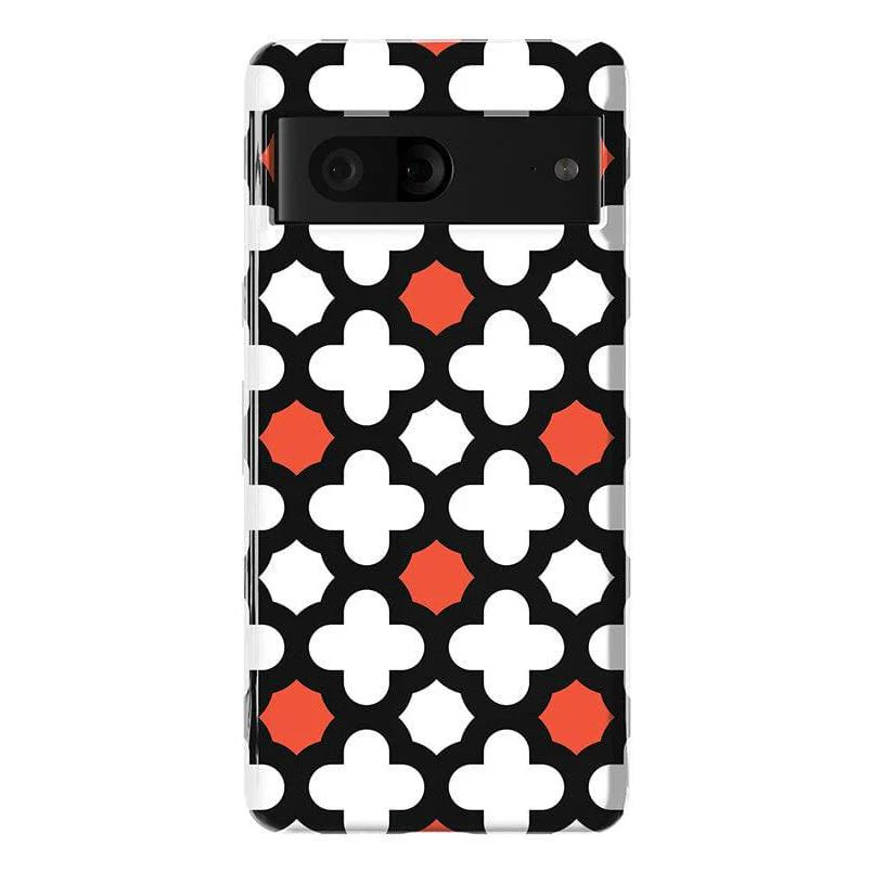 Red Lattice Tile | High Contrast Design Case - Image 44
