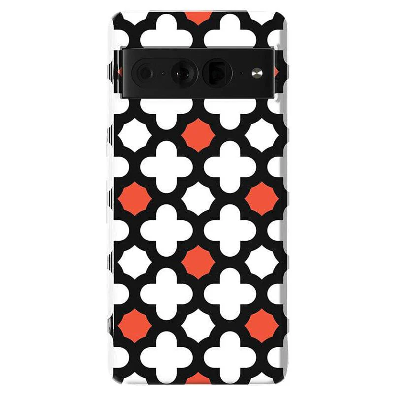 Red Lattice Tile | High Contrast Design Case - Image 45