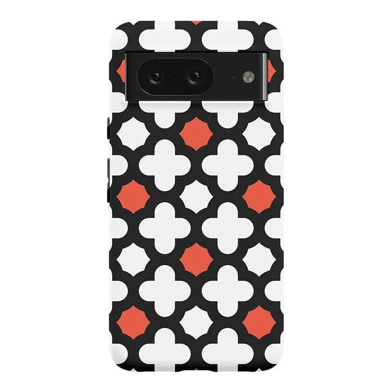 Red Lattice Tile | High Contrast Design Case - Image 46