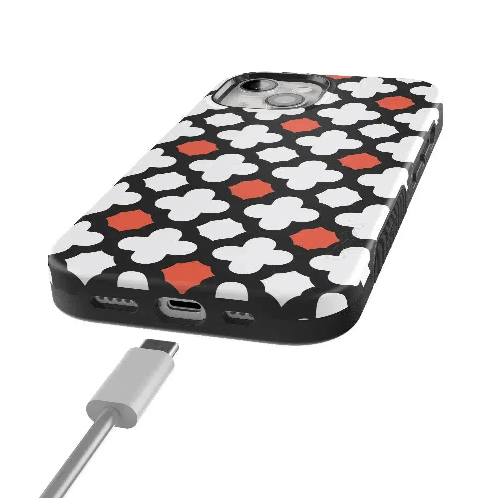Red Lattice Tile | High Contrast Design Case - Image 52