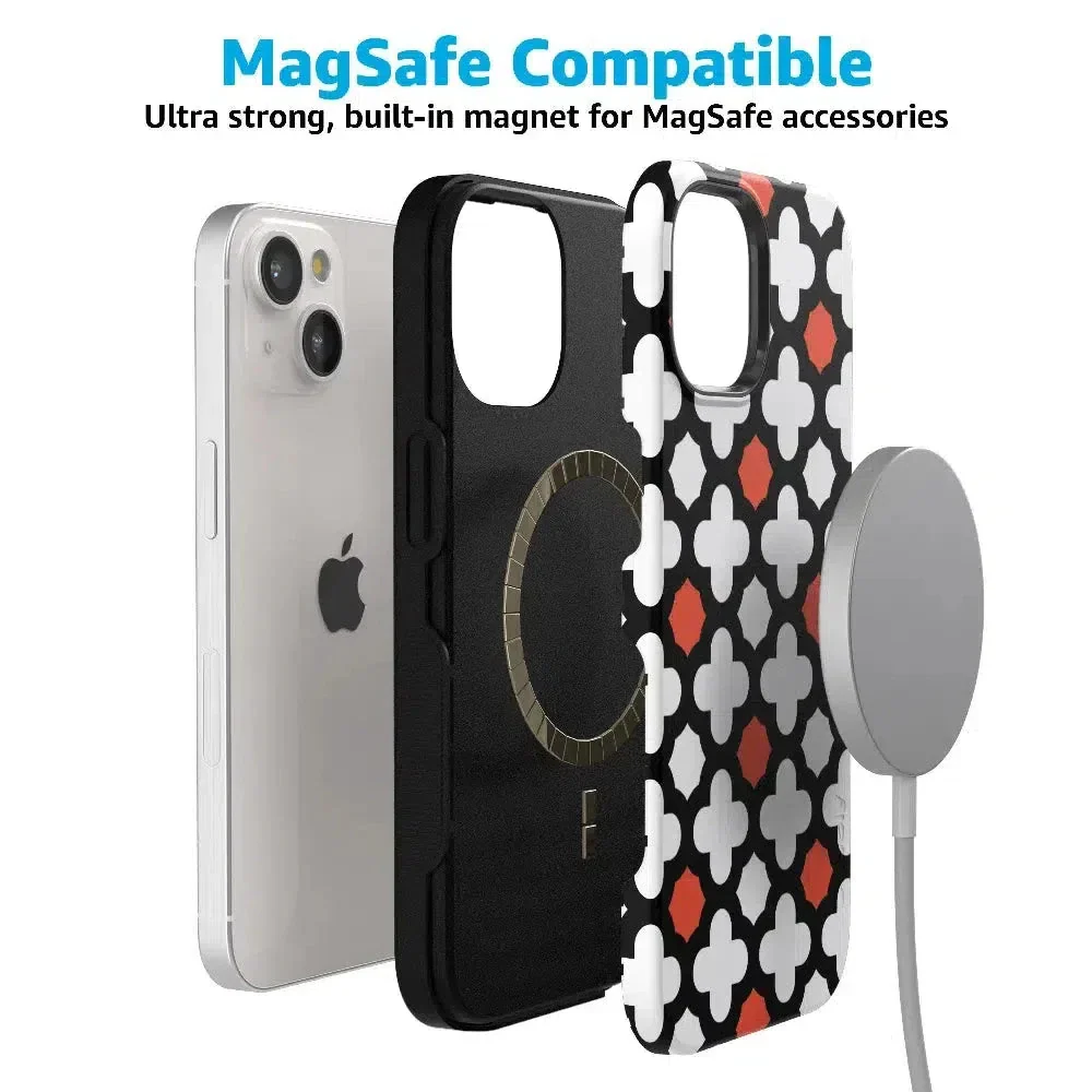 Red Lattice Tile | High Contrast Design Case - Image 55