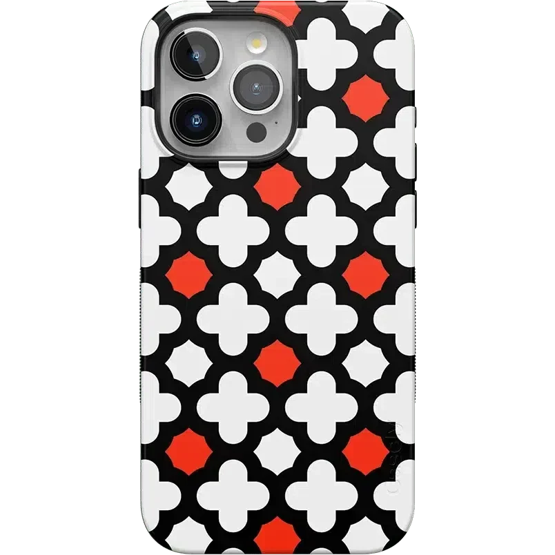 Red Lattice Tile | High Contrast Design Case - Image 59