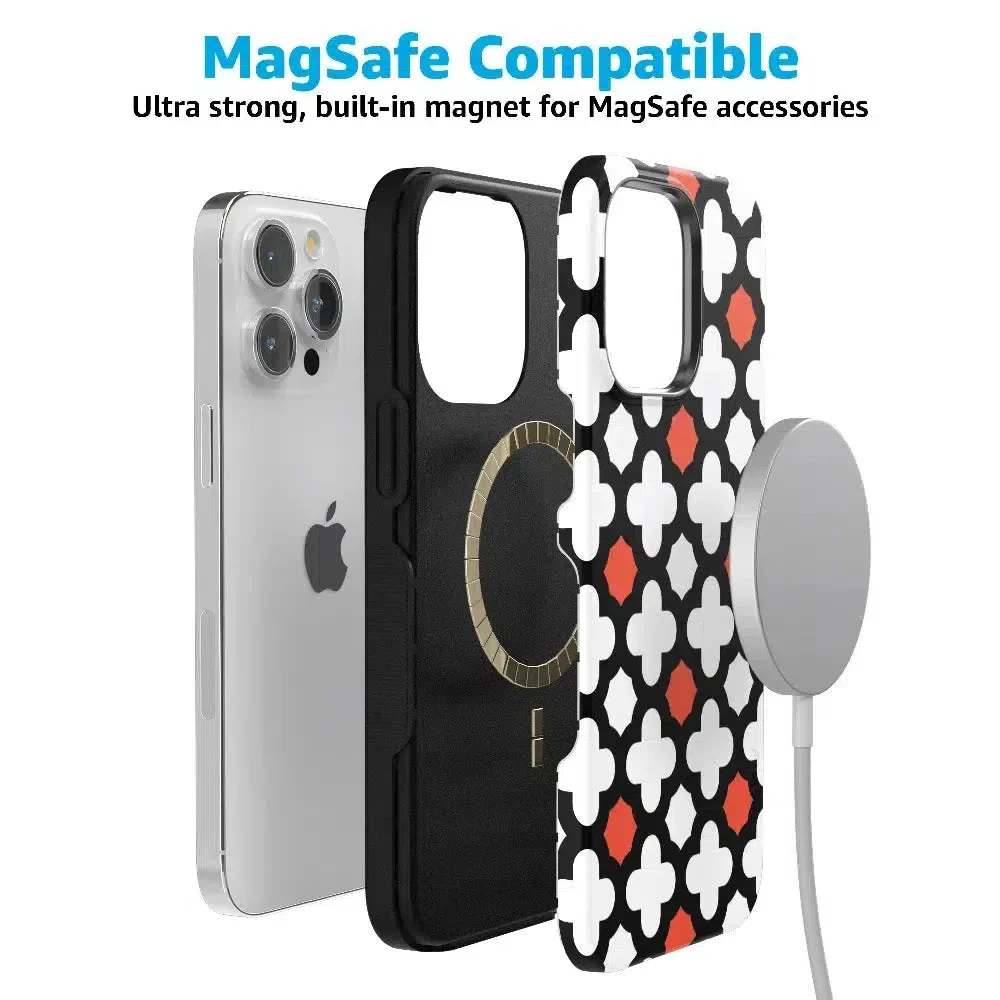 Red Lattice Tile | High Contrast Design Case - Image 64