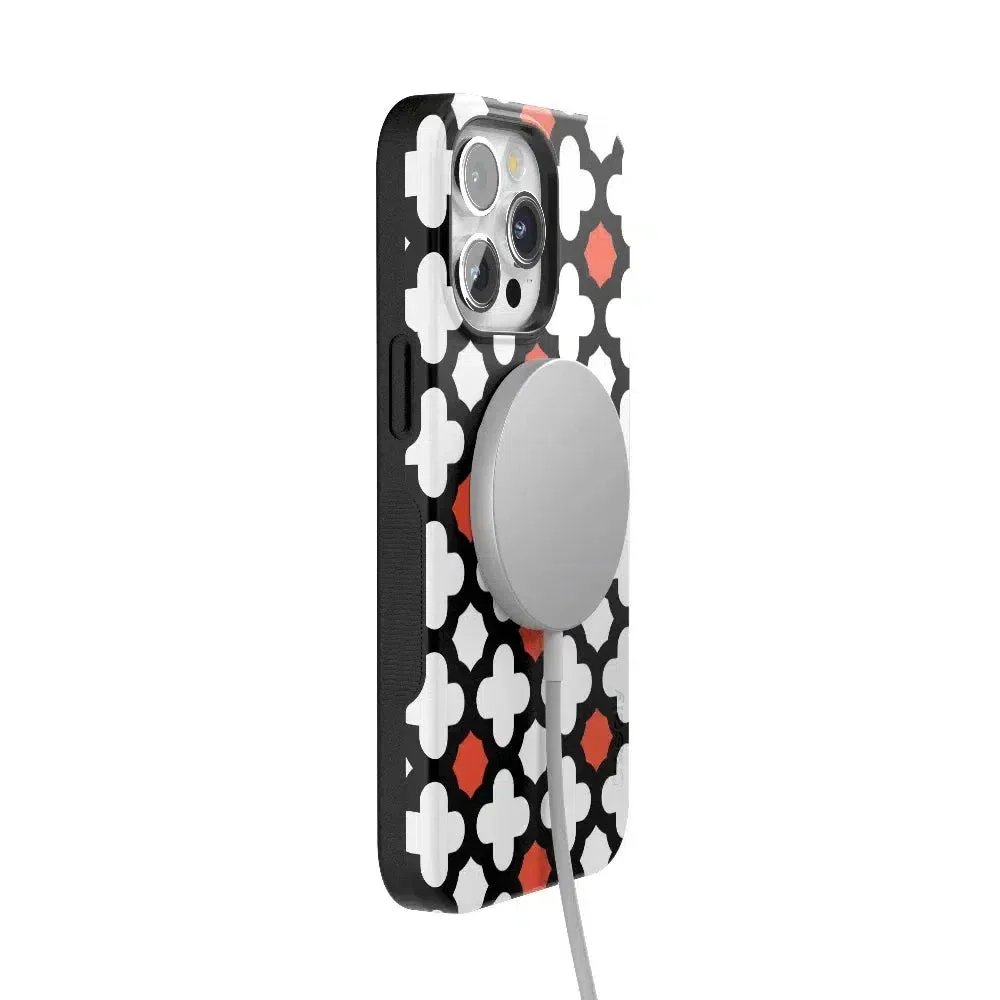 Red Lattice Tile | High Contrast Design Case - Image 65
