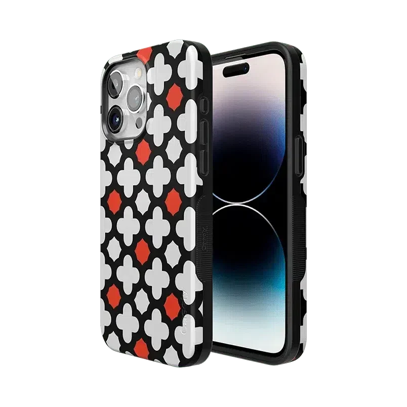 Red Lattice Tile | High Contrast Design Case - Image 67